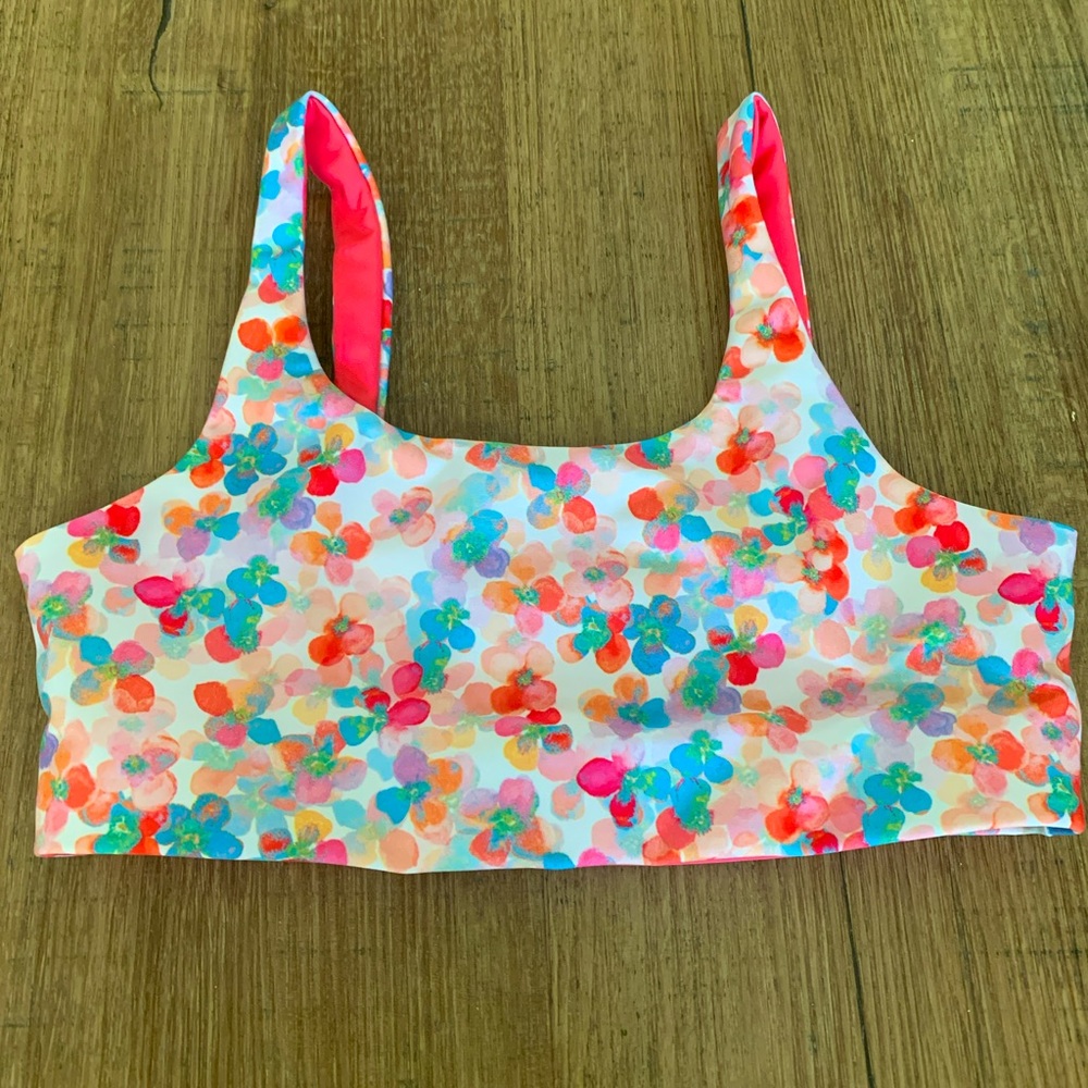 BECCA by Rebecca Virtue Reversible Bralette Women's Bikini Top Swim